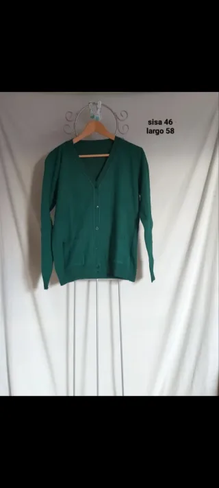 Chaqueta de punto verde talla U