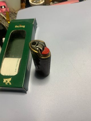 Roaring porta accendino in cuoio anni '80 misur MX