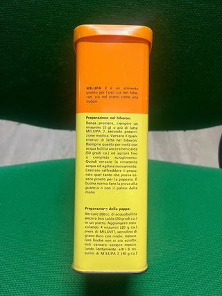 Milupa Nektarmil 2 confezioni latta anni '70