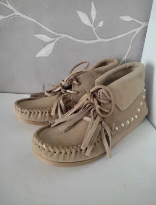 Botines Zara Beige Talla 36