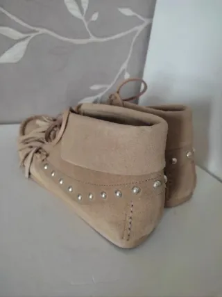 Botines Zara Beige Talla 36