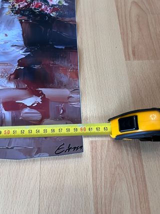 Lienzo 60x90cm Pareja París Lluvia Torre Eiffel