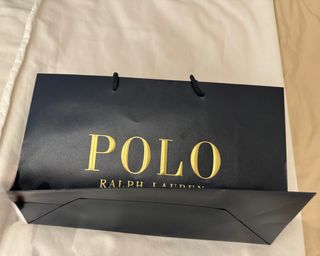 Bolsa boutique Polo Ralph Lauren Azul y Oro