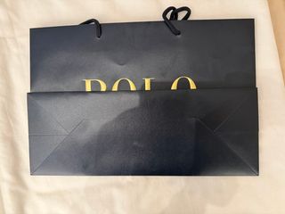 Bolsa boutique Polo Ralph Lauren Azul y Oro