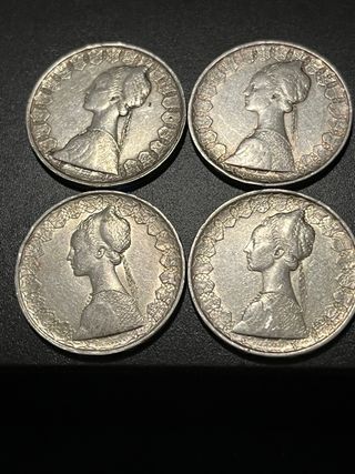 4  pezzi Lire 500 Argento Le Caravelle