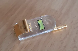 Mini telefono vintage in cristallo Swarovski