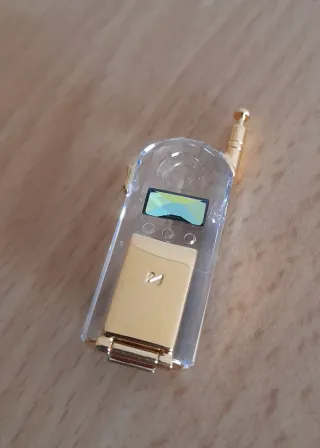 Mini telefono vintage in cristallo Swarovski