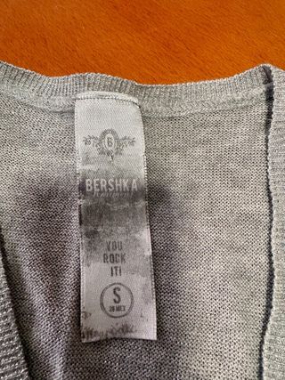 Chaqueta Bershka plateada S manga 3/4