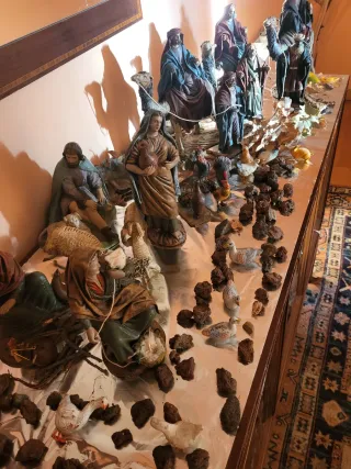 Belén completo figuras y animales