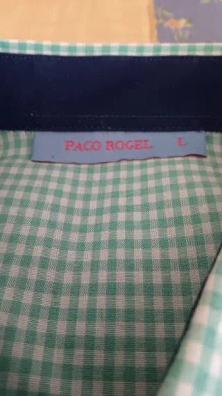 Camisa cuadros, verde menta, mujer.