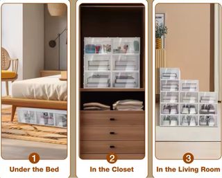 24 Scatole Impilabili per Scarpe