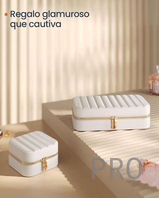 Joyero de viaje con espejo - Songmics