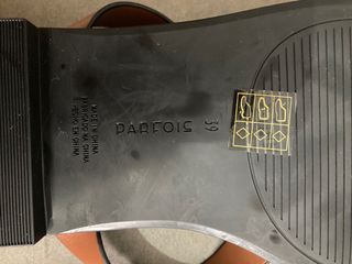 Sandalias romanas Parfois marrón doradas T39