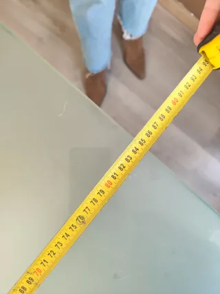 Mesa comedor cristal y madera