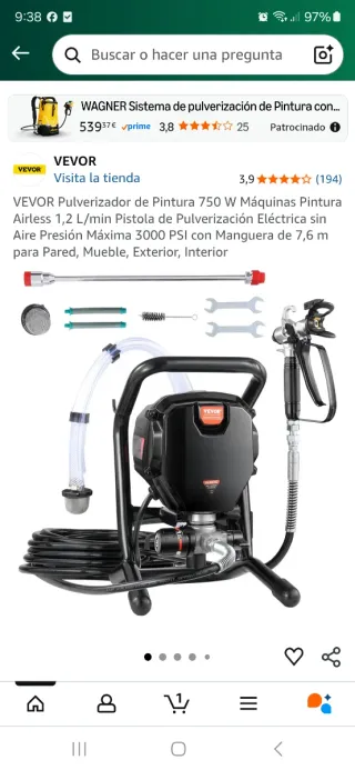 Máquina de pintura VEVOR nueva sin usar