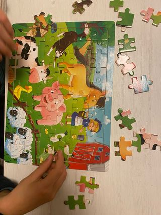 5 Puzzles Madera 60 Piezas Granja