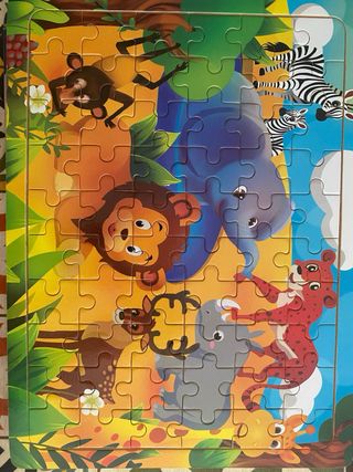 5 Puzzles Madera 60 Piezas Granja