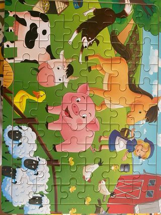 5 Puzzles Madera 60 Piezas Granja