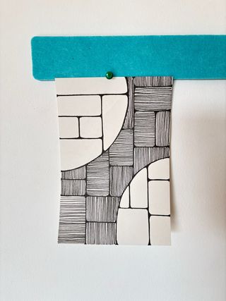 Lámina A5 con diseño de rayas