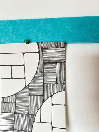 Lámina A5 con diseño de rayas