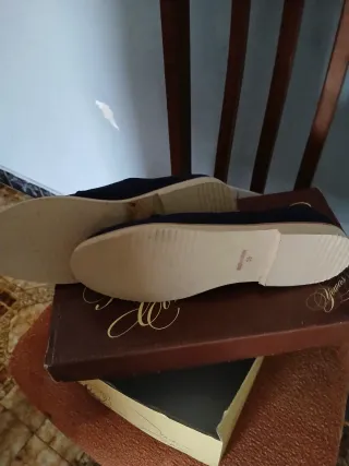 Mocasines de ante azul marino para hombre