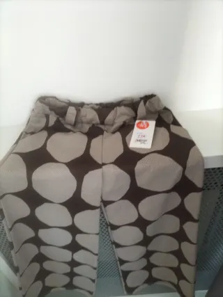 Pantalón ancho estampado