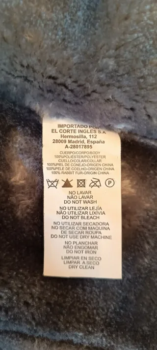 Chaleco gris con cuello piel. Talla 44