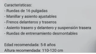 Bicicleta infantil Blue Ice