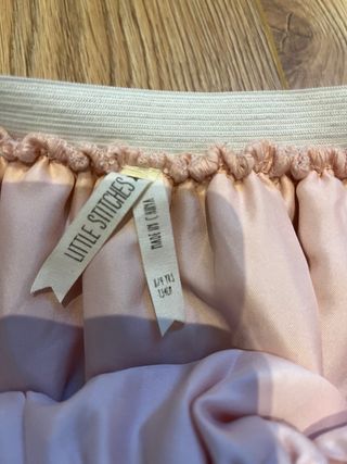 Falda fiesta niña 8 años lentejuelas rosa 134cm