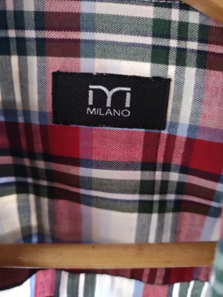 Camisa Milano cuadros talla L