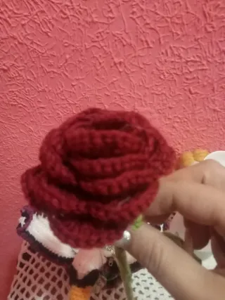 Rosa a crochet