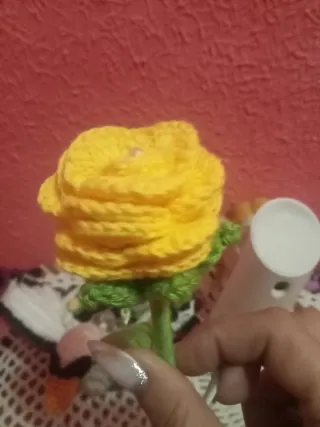 Rosa a crochet