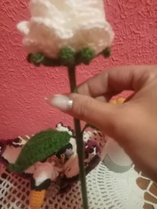 Rosa a crochet