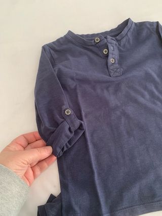 Lote 2 Camisetas Manga Larga Gemelos  3/4 Años