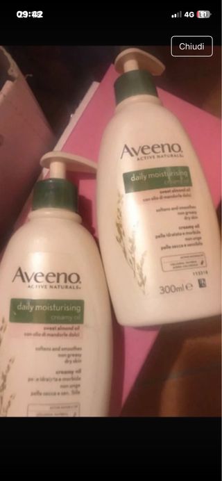 2 Creme Corpo Aveeno Mandorle Dolci