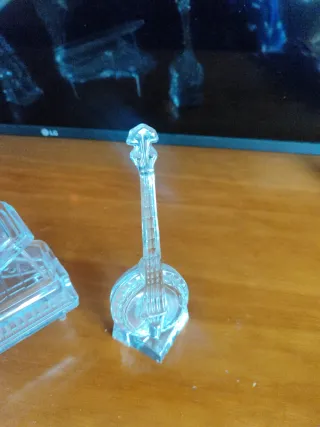 Lote instrumentos musicales vidrio