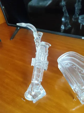 Lote instrumentos musicales vidrio