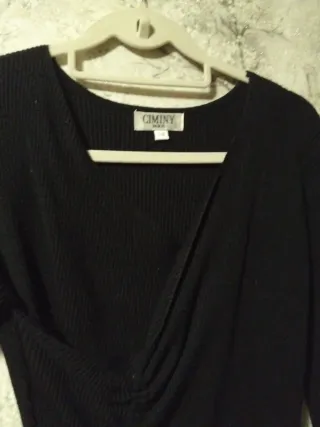 Vestido punto OMINT negro talla M