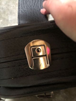 Maleta polipiel vintage negra 60*45