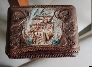 Cartera para tabaco antigua