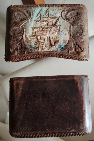 Cartera para tabaco antigua