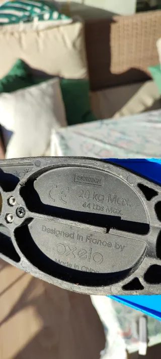 Patinete infantil 3 ruedas oxelo azul y amarillo