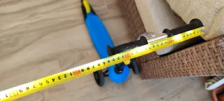 Patinete infantil 3 ruedas oxelo azul y amarillo