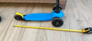 Patinete infantil 3 ruedas oxelo azul y amarillo