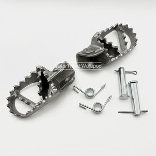 2x estriberas moto universal gris