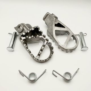 2x estriberas moto universal gris