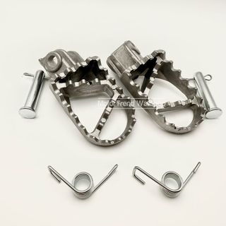 2x estriberas moto universal gris