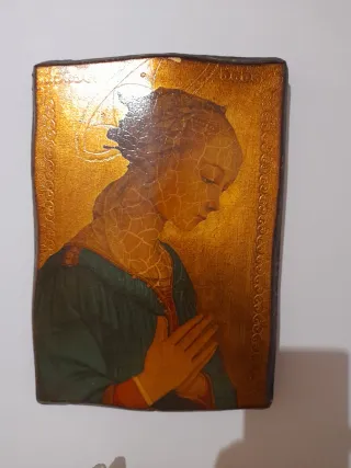 Riproduzione Icona Sacra Legno Antico