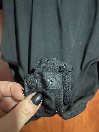 Body negro con pedrería