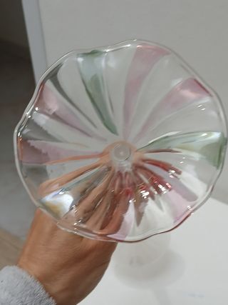 Portacandele in vetro soffiato